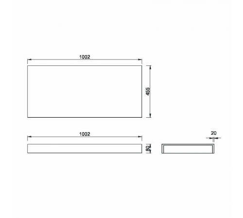 Столешница под раковину Boheme Armadi Art Flat 100 869-100 Белая