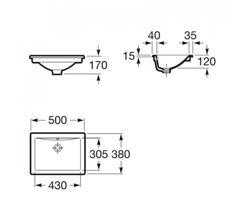 Раковина Roca Diverta 50 327114000 Белая