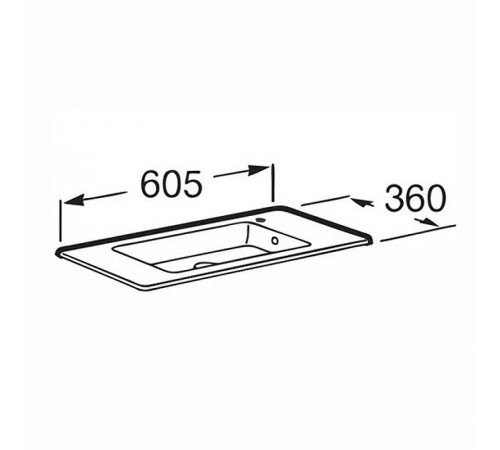 Раковина Roca Debba Unik 60 32799H00Y Белая