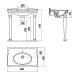 Раковина Creavit Antik 80 AN080-00CB00E-AD00 Белая