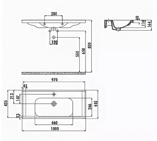 Раковина Creavit Eksen 100 EK100-00CB00E-0000 Белая