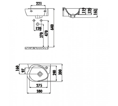 Раковина Creavit Cocuk 38 CK035-00CB00E-0000 Белая