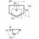 Раковина Kerasan Retro 62 103001*3 Белая