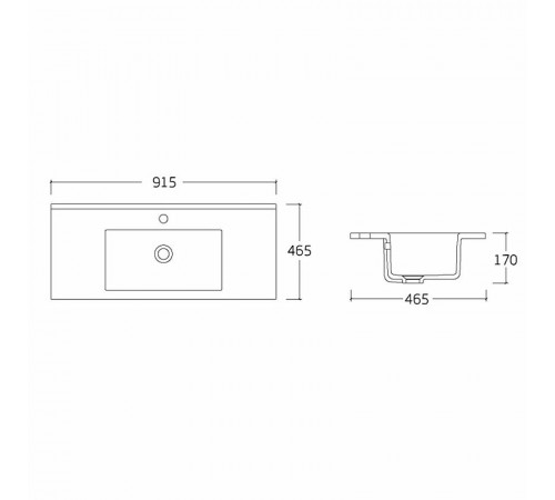 Раковина Vincea 90 VBS-13990 Белая