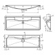 Раковина BelBagno 120 BB1200/455-LV-ART-ALR-NERO Черная матовая