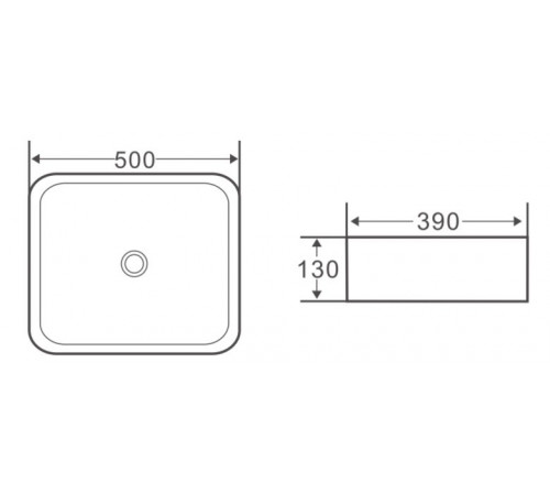 Раковина-чаша BelBagno 50 BB1304 Белая