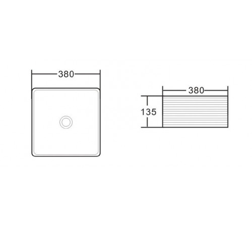 Раковина-чаша BelBagno 38 BB1407 Белая