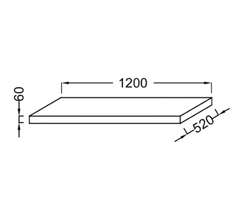 Столешница под раковину Jacob Delafon Parallel 120 EB50-1200-E10 Квебекский дуб