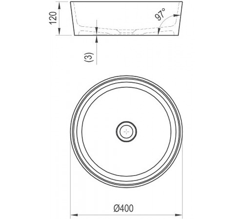 Раковина-чаша Ravak Moon 1 40 XJN01300000 Белая