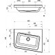 Раковина Ravak 10° 65 R XJIP1165000 угловая Белая