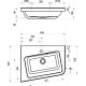 Раковина Ravak 10° 65 L XJIL1165000 угловая Белая