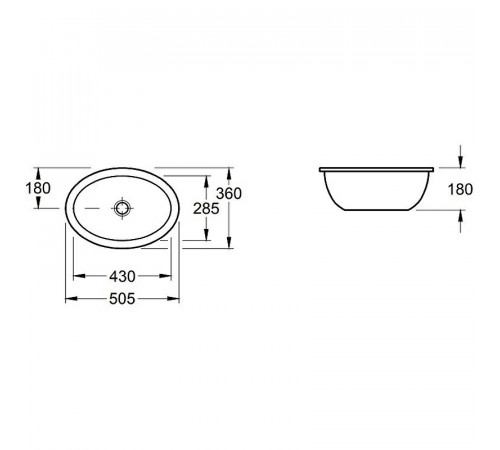 Раковина Villeroy&Boch Loop&Friends 50 61611001 Альпийский белый