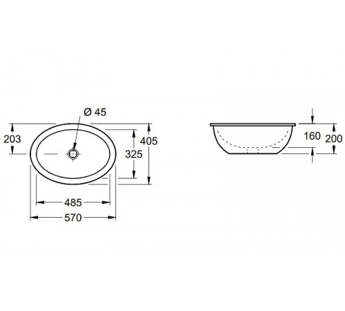 Раковина Villeroy&Boch Loop & Friends 57 616120R1 Альпийский белый