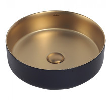 Раковина-чаша Abber Bequem 40 AC2109BG Золото матовое Черная