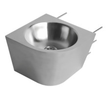 Раковина Nofer 36 R 13036.PR.S. угловая Нержавеющая сталь матовая