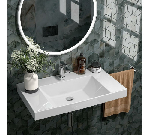 Раковина Kerama Marazzi Cubo 80 CU.wb.80 Белая глянцевая