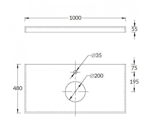 Столешница под раковину Kerama Marazzi Canaletto Риальто 100 CN100.SG560400R Песочная