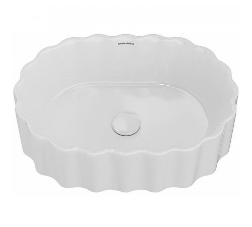 Раковина Kerama Marazzi Artbasin Conchiglia 50 CC.wb.50WHT Белая глянцевая