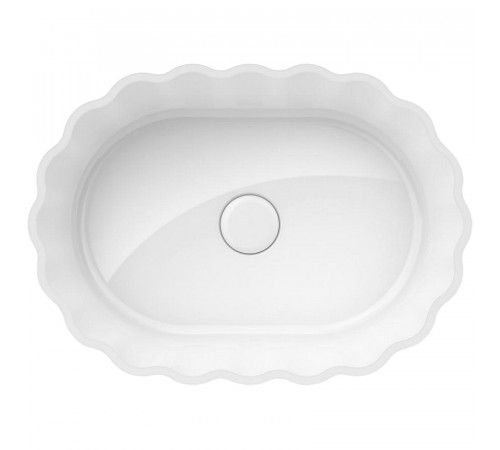 Раковина Kerama Marazzi Artbasin Conchiglia 50 CC.wb.50WHT Белая глянцевая