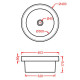 Раковина Artceram Fuori 40 TFL032 17 00 Черная матовая