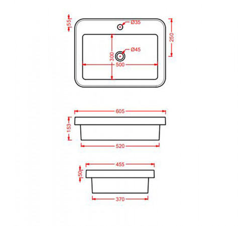 Раковина Artceram Fuori 60 TFL034 37 00 Denim