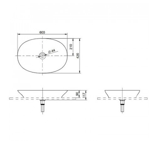 Раковина-чаша Toto Neorest 60 L4706E#XW Белая