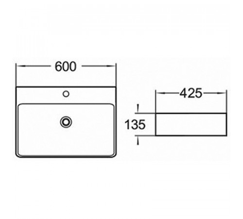 Раковина Comforty 60 78188 00004143743 Белая