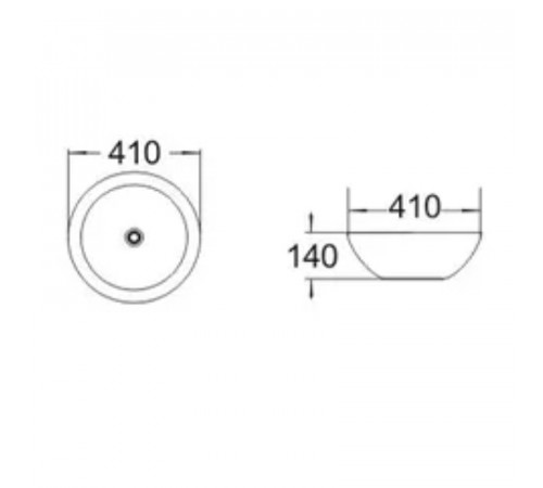 Раковина-чаша Comforty 41 J2056J 00004139772 Золото