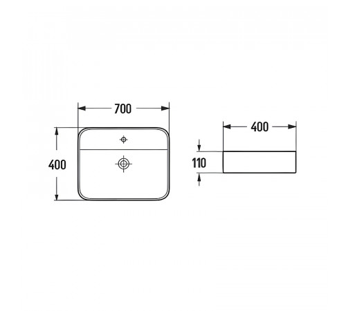 Раковина Comforty 70 78574-70 00-00012239 Белая