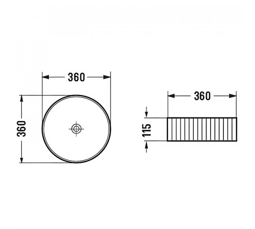 Раковина-чаша Comforty 36 78728MW 00-00012531 Белая матовая