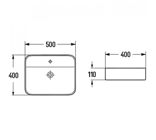 Раковина Comforty 50 78574-50 00-00012238 Белая