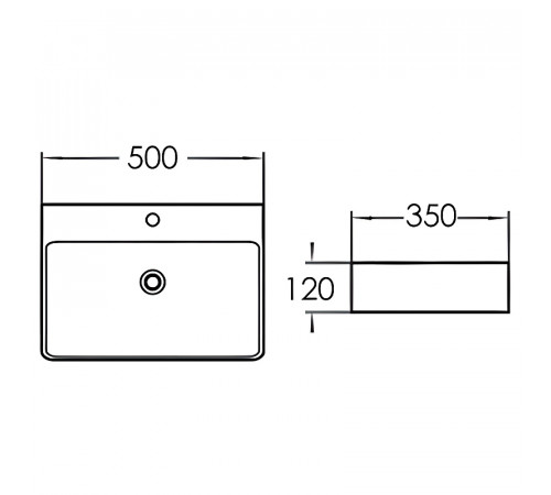 Раковина Comforty 50 7657D 00-00011951 Белая