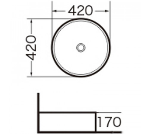 Раковина-чаша Grossman 42 GR-3014 Белая