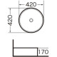 Раковина-чаша Grossman 42 GR-3014 Белая