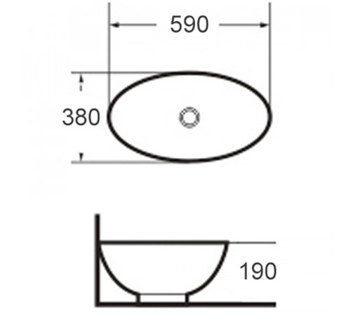 Раковина-чаша Grossman 59 GR-3022 Белая