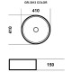 Раковина-чаша Grossman 40 GR-3013GM Серая матовая