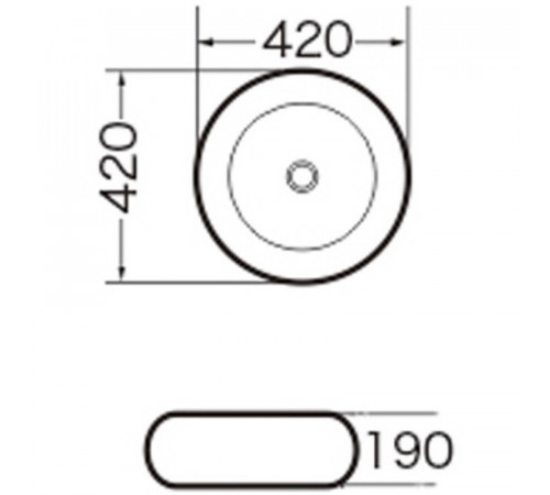 Раковина-чаша Grossman 42 GR-3010 Белая