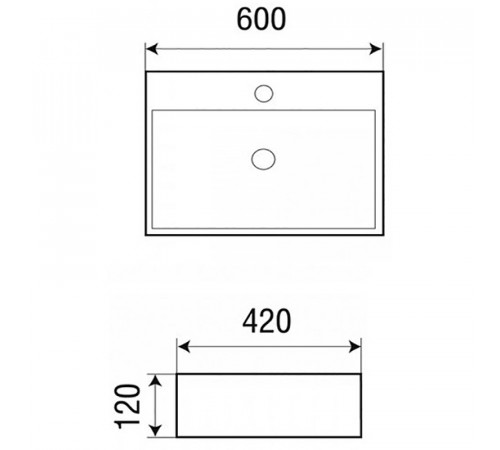 Раковина Grossman 60 GR-3036 Белая