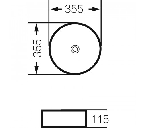 Раковина-чаша Grossman 35 GR-5020SW Серебро Белая