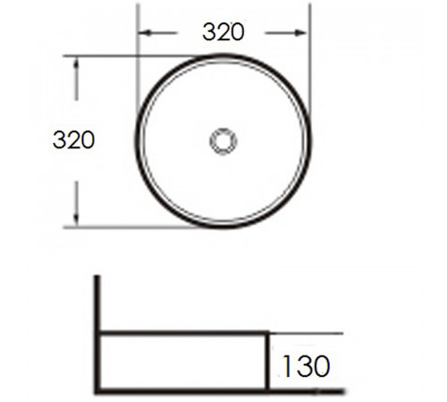 Раковина-чаша Grossman 32 GR-3021 Белая