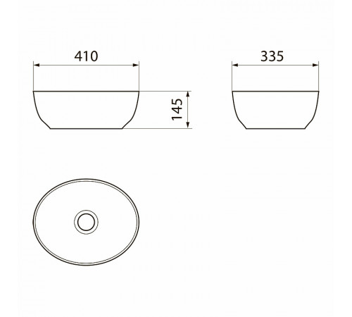 Раковина-чаша Point Сатурн 41 PN43902 Белая