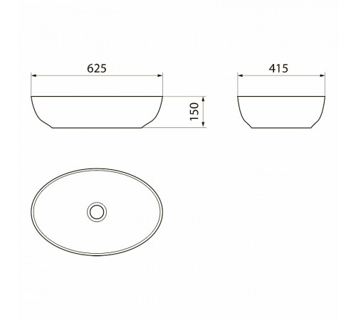 Раковина-чаша Point Сатурн 63 PN43901 Белая