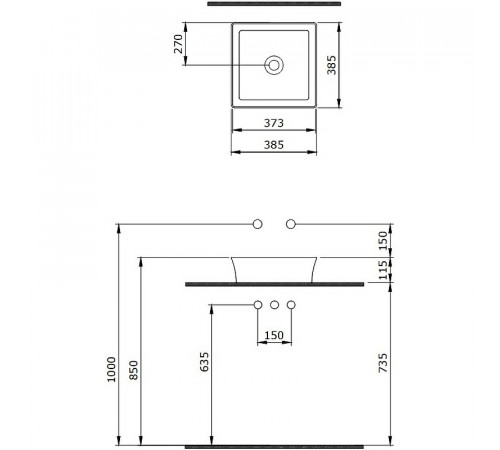 Раковина-чаша Berges Ego SL 38 181020 Антрацит матовый