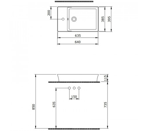 Раковина Berges Ego SL 60 182013 Белая глянцевая