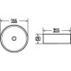 Раковина-чаша AQUAme 36 AQM5012MB Черная матовая