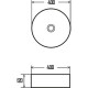 Раковина-чаша AQUAme 40 AQM5007 Белая глянцевая