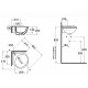 Раковина Azzurra Jubilaeum 35 JULS0353500MBI (JUB35/AN bi)*1 Белая