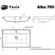 Раковина Paola Alba 70 Белая глянцевая