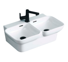 Раковина Ceruttispa Double Nemi 65 CT9702 двойная Белая