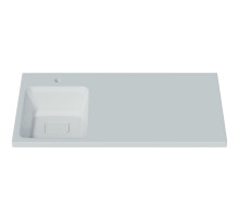 Раковина Madera Kamilla 100 L 4627173210577 на стиральную машину Белая
